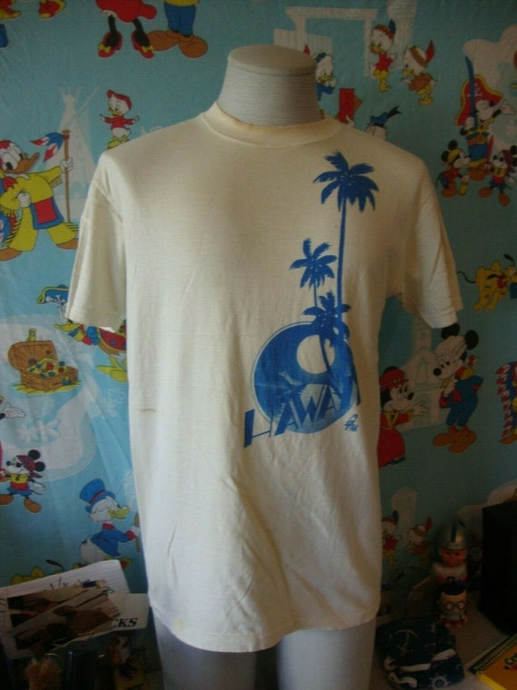 Vintage 80's Poly Tees Hawaii Parrot Tourist T Sh… - image 2