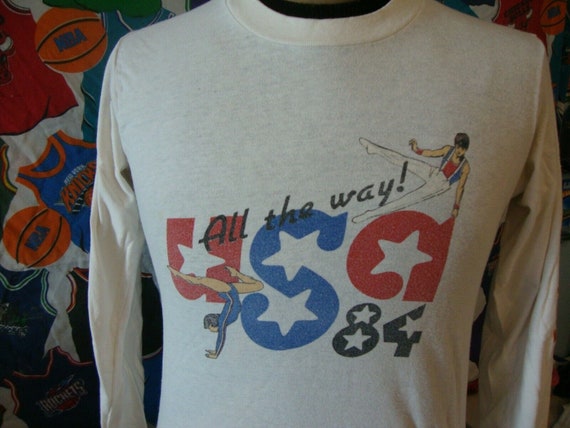 Vintage 80s USA Olympics 1984 Gymnastics Los Ange… - image 1