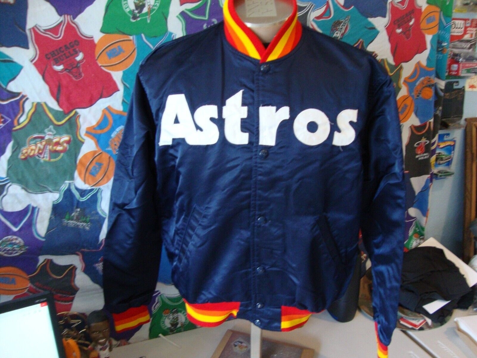 Kate Upton-inspired 1986 Multi Stripes Houston Astros Baseball 
