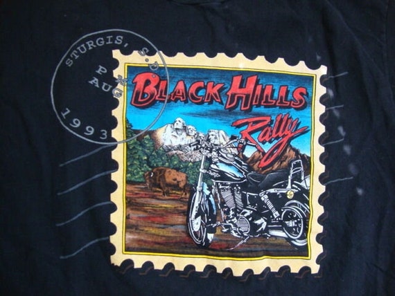 Vintage Black Hills Rally Motorcycles Sturgis Sou… - image 1