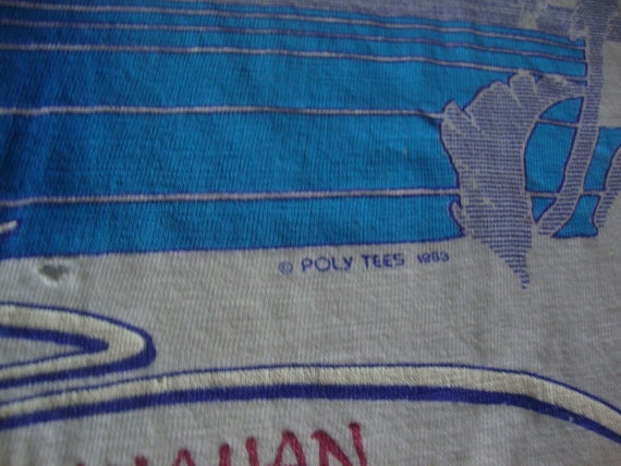 Vintage POLY TEES HAWAII Sailboat Cruise Hawaiian… - image 2