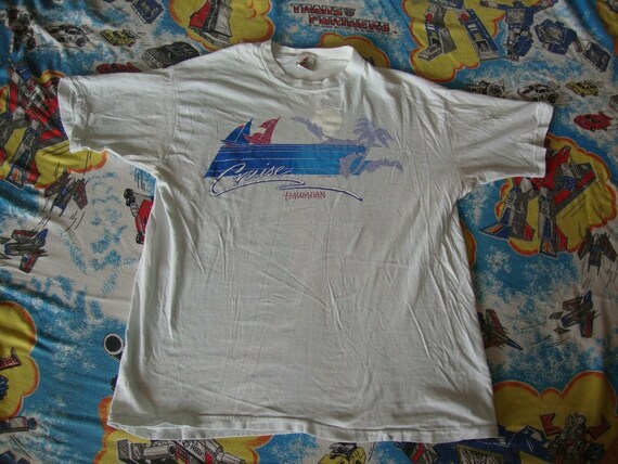 Vintage POLY TEES HAWAII Sailboat Cruise Hawaiian… - image 3