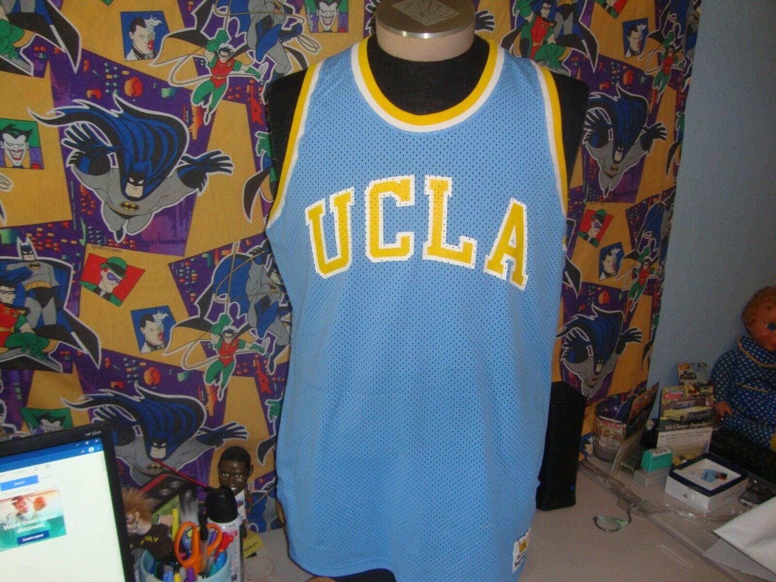 vintage Bullets jersey + UCLA jersey reworked top
