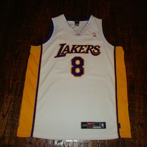 Vintage Nike NBA Los Angeles Lakers Kobe Bryant Basketball Authentic Jersey 48