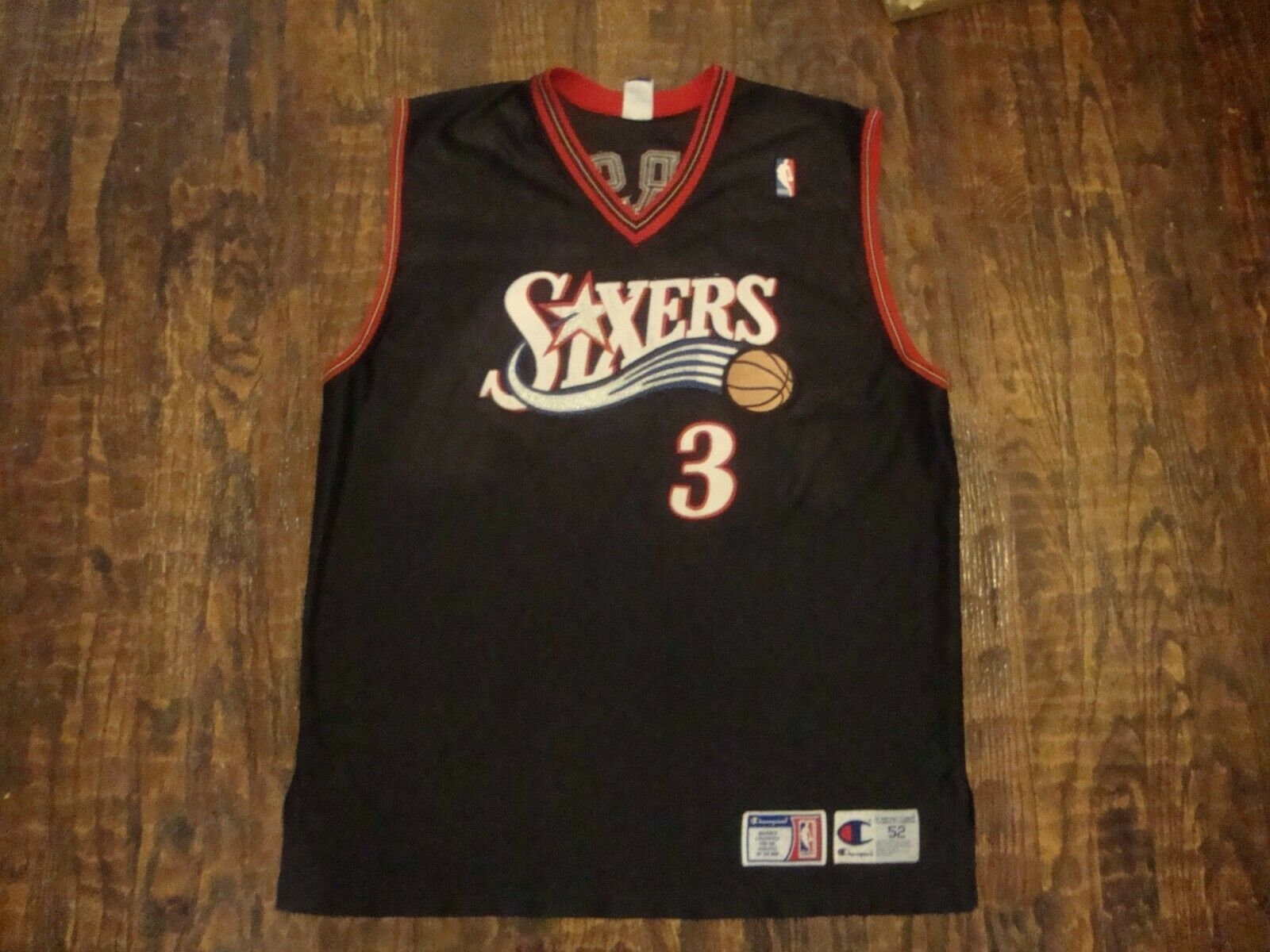 Vintage 90's NBA Philadelphia 76ers Allen Iverson Authentic
