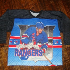 Vintage 90&#39;s New York Rangers NHL All Over Print CCM Jersey XL