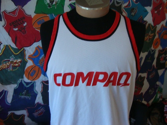 Vintage Compaq Computer Jersey Sleeveless Tank To… - image 1