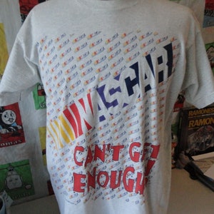 Vintage 90s Nascar Racing Can&#39;t Get Enough 1996 T Shirt XL