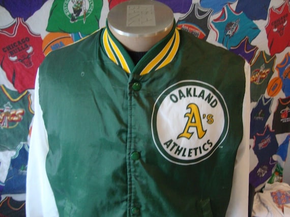 Vintage 90s Oakland A's Athletics Chalk Line Fani… - image 2