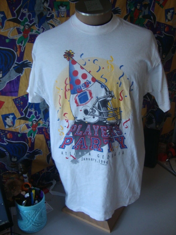 Vintage 90's NFL Players Association 1994 Party T… - image 2