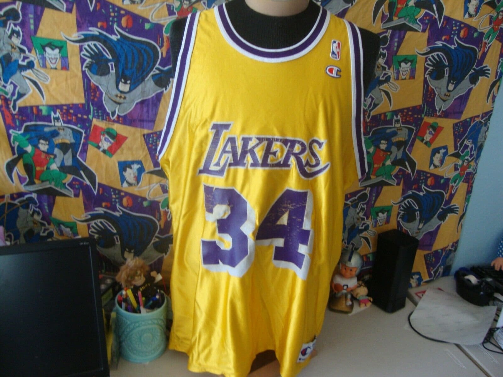 Vintage CHAMPION NBA Los Angeles Lakers O'Neal Basketball Jersey