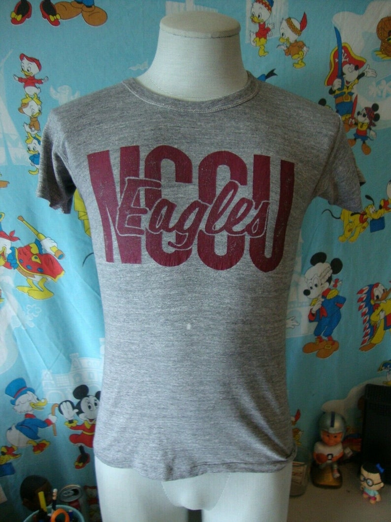 Vintage 80-tals North Carolina Central University Eagles T-shirt S bild 2