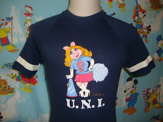 Vtg University of Northern Iowa Miss Piggy Muppets