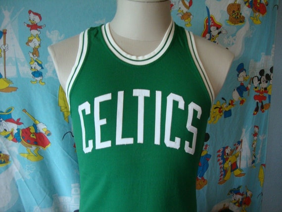 Vintage Boston Celtics Larry Bird Uniform 80s Jersey Shorts Sand