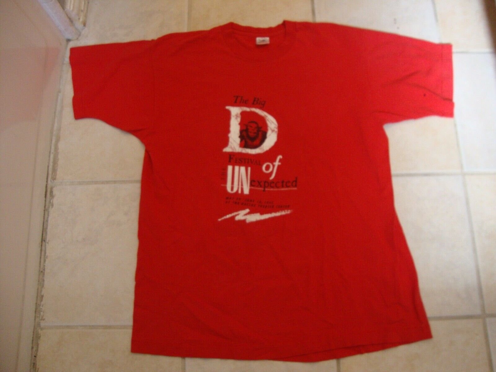 Vintage the Big D Festival of the Unexpected Dallas 1995 Red T Shirt ...
