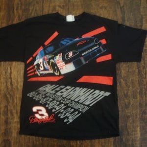Vintage Dale Earnhardt Winston Cup Nascar Racing All Over Print T Shirt XL