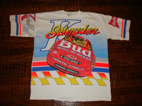 Vintage 90's Ken Schrader Nascar Racing All Over P