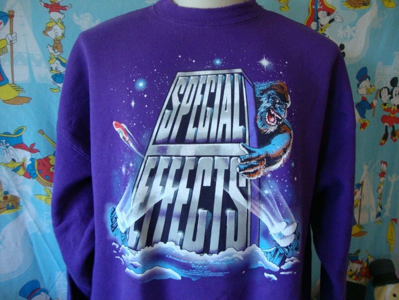 Vintage 90/'s Special Effects IMAX movie promo King Kong Sweatshirt XL