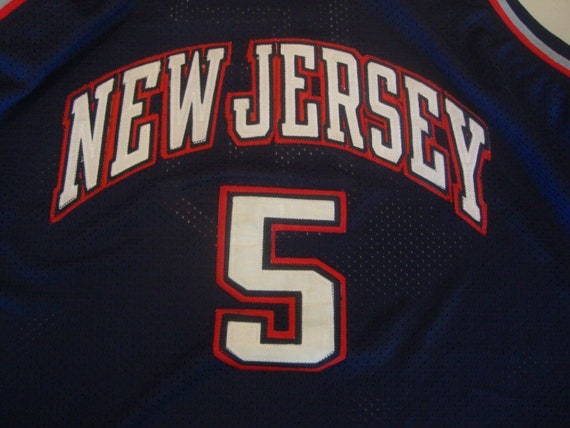 Jason Kidd New Jersey Nets Vintage NBA Sewn Jerse… - image 3