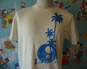 Vintage 80&#39;s Poly Tees Hawaii Parrot Tourist T Shirt M