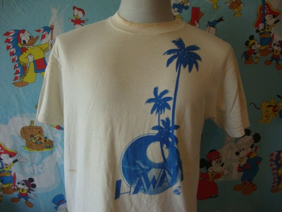 Vintage 80's Poly Tees Hawaii Parrot Tourist T Sh… - image 1