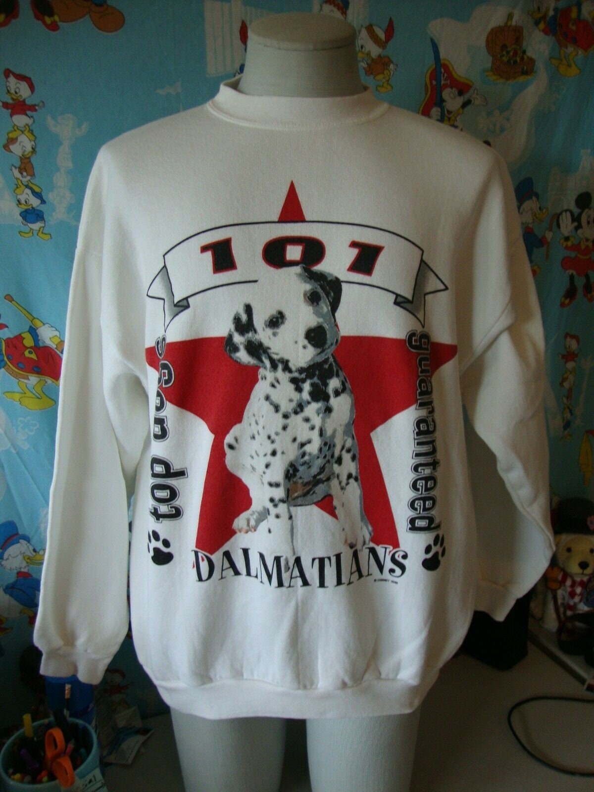 トップス vintage Disney 101 Dalmatians sweat Vintage 101 Dalmatians Movie Promo Crewneck Sweatshirt XL - Etsy
