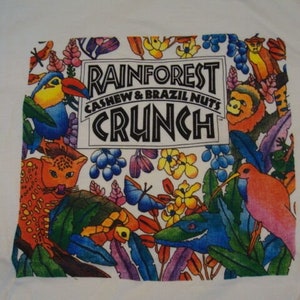Vintage 90&#39;s Rainforest Cashew and Brazil Nuts Trees Hold The Sky T Shirt L