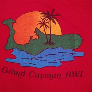 Vintage Grand Canyon BWI British West Idies Island Vacation Paradise CAMISETA L