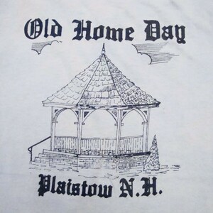 Vintage Old Home Day Plaistow New Hampshire Tourist T Shirt S