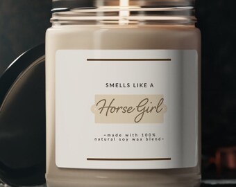 Horse Girl Equestrian Candle for horse owner candle for equestrian gift for horse lover gift for horse owner gift for horse trainer gift