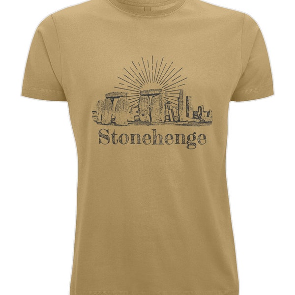 T-shirt Homme Stonehenge Free Festival - Style Druide, Hawkwind, Hippie (Graphique)
