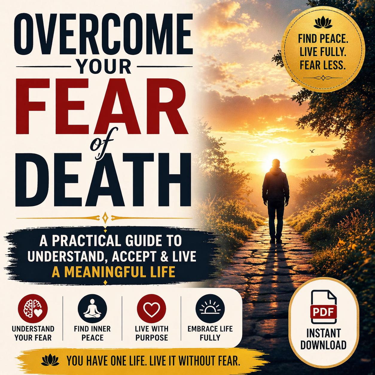 Overcome Fear of Death PDF - Find Peace & Live Fully - Etsy