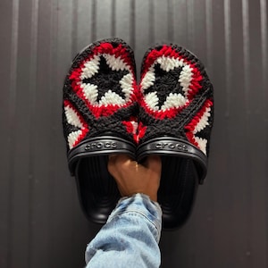 Custom Clogs/Crochet Crocs/ Crochet shoes/ Casual Handmade Clogs / Knitted Shoe