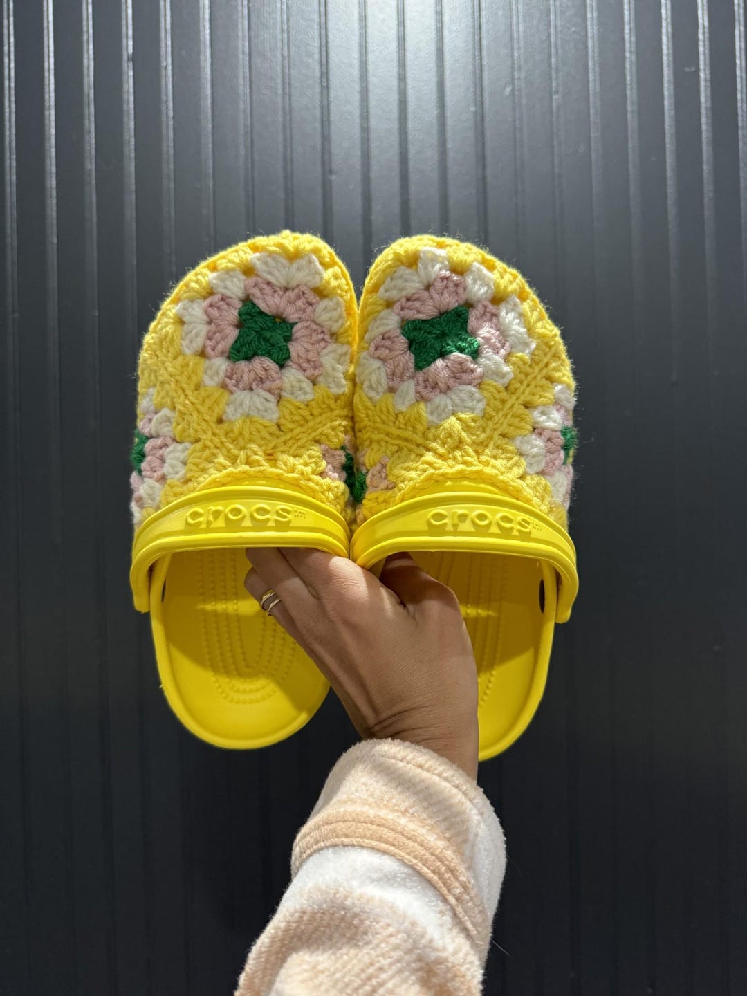 knitted clogs