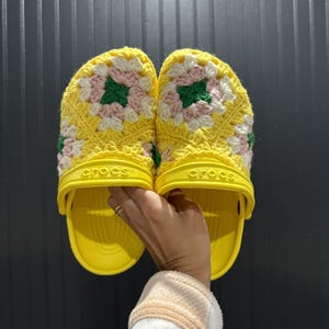 Custom Clogs/Crochet Clogs/ Casual handmade Clogs/ Knitted shoe/ Custom Crocs/ Crochet Crocs