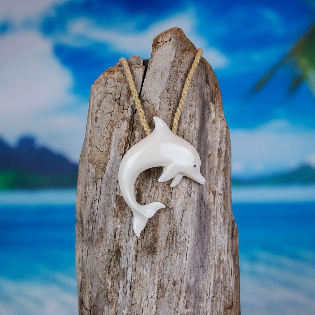 Bali Necklaces Dolphin Bracelet Hand Carved Water Buffalo Bone