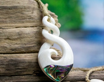 Infinity Ocean Wave - Hand Carved by Bali Necklaces