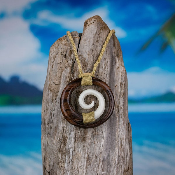 Koru Necklace - Hand Carved by Bali Necklaces