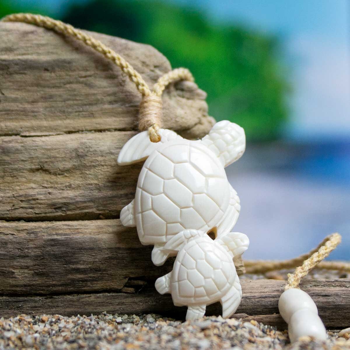 Sea Turtle Necklace Hand carved by Bali Necklaces Etsy