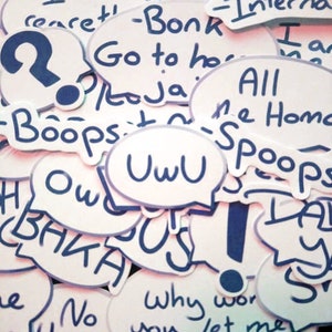 Speech Bubbles of Regret ll Sticker Pack