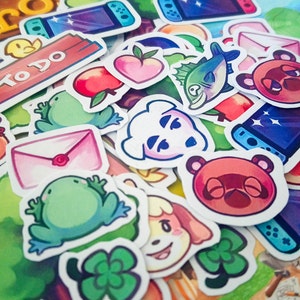 Pack d'autocollants Animal Crossing ll