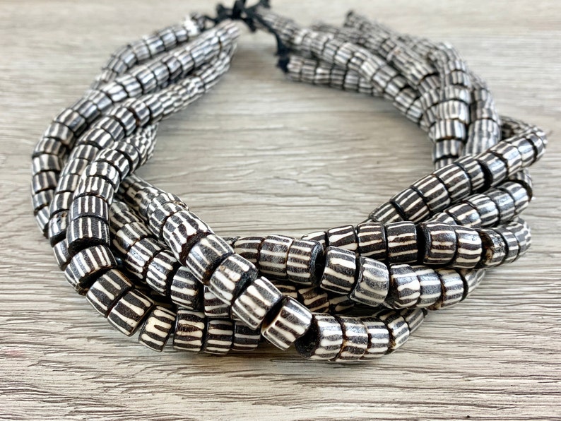 Brown Bone Beads From Africa