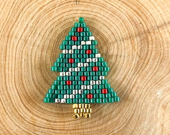 Miyuki Seed Beads Christmas Tree Charm by Pair (2 pcs)