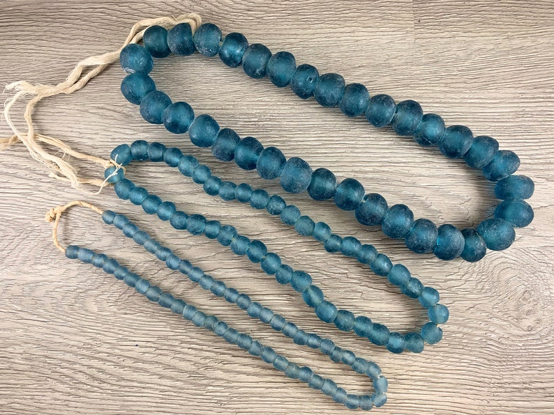Handmade Recycled Sea Glass Beads From Ghana Africa Etsy