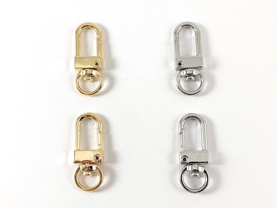 18K Gold/silver Plated Snap Hook Clasp Keyring Swivel Trigger