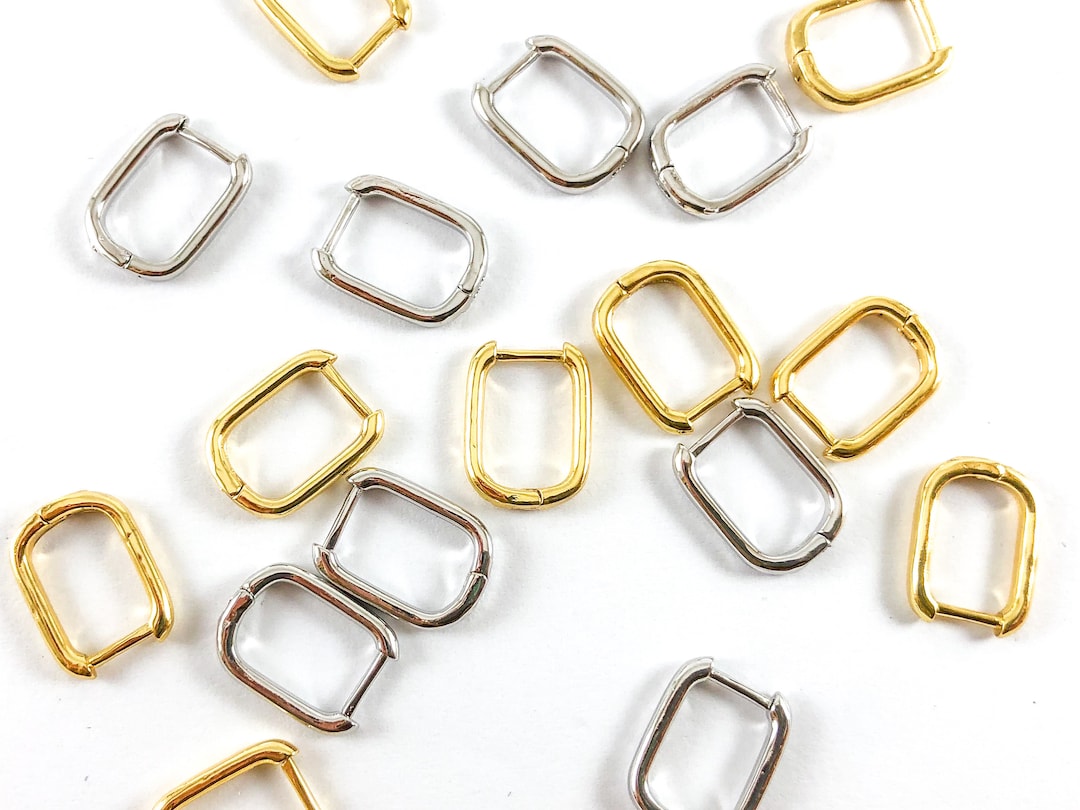 Latch Back 18K Gold/silver Plated Copper Latch Back Earrings - Etsy