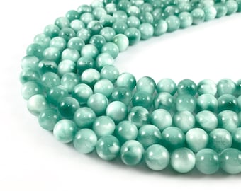 Grade AAA Green Angelite/ Green Moonstone/ Aqua Green Angelite