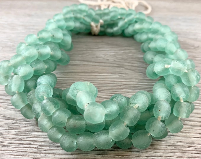 Handmade Recycled Sea Glass Beads From Ghana Africa Etsy