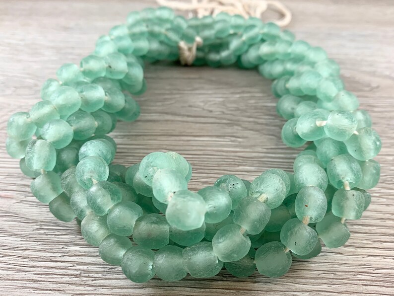 Handmade Recycled Sea Glass Beads From Ghana Africa Etsy