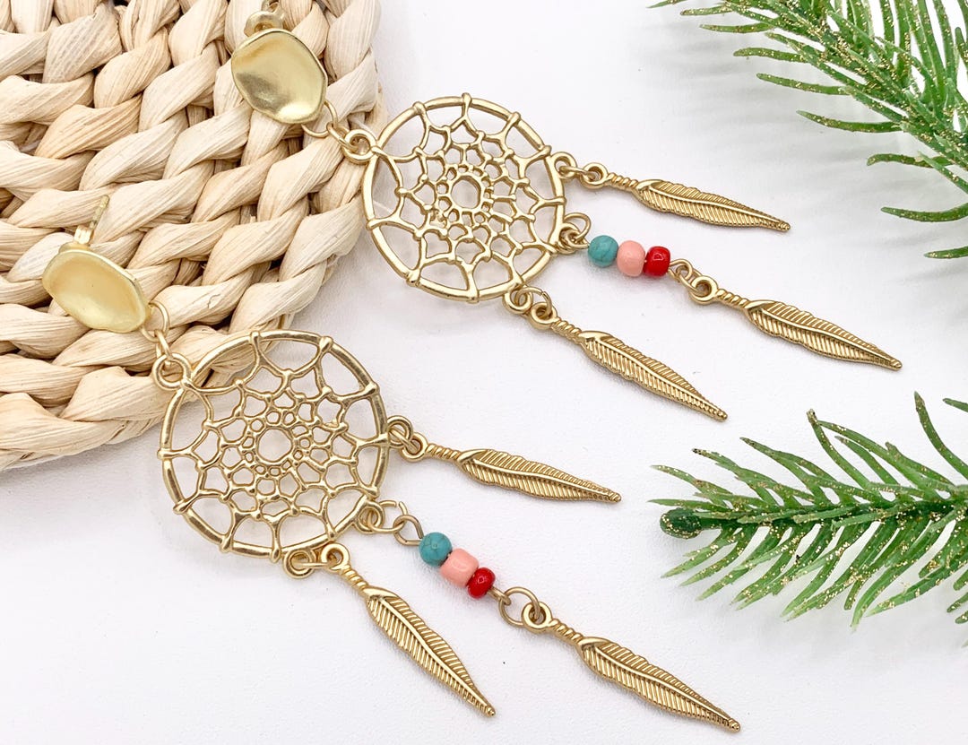 Peachy Dream Earrings - Gold